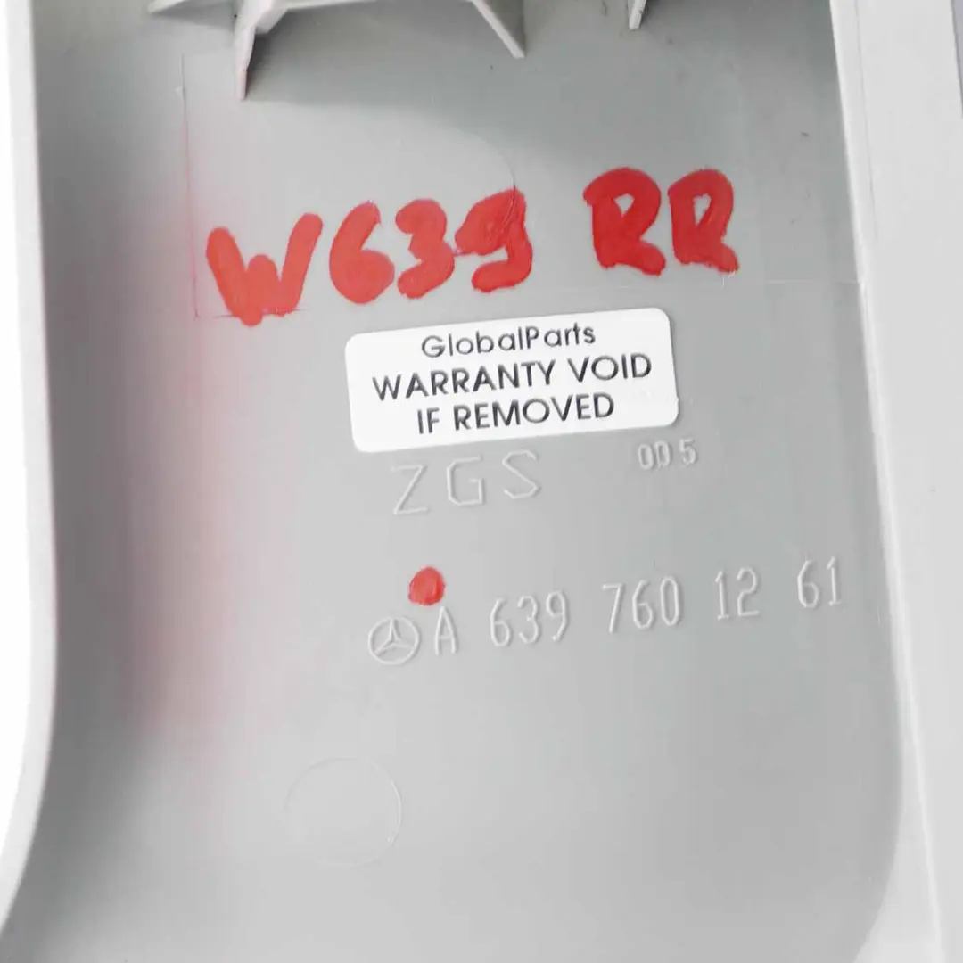 Sliding Door Handle Mercedes Vito Viano W639 Rear Right O/S Door Opener Handle to with Part number A6397601261 Sliding Door Handle Mercedes Vito Viano W639 Rear Right O/S Door Opener Handle - SKU A6397601261 - Part number A6397601261