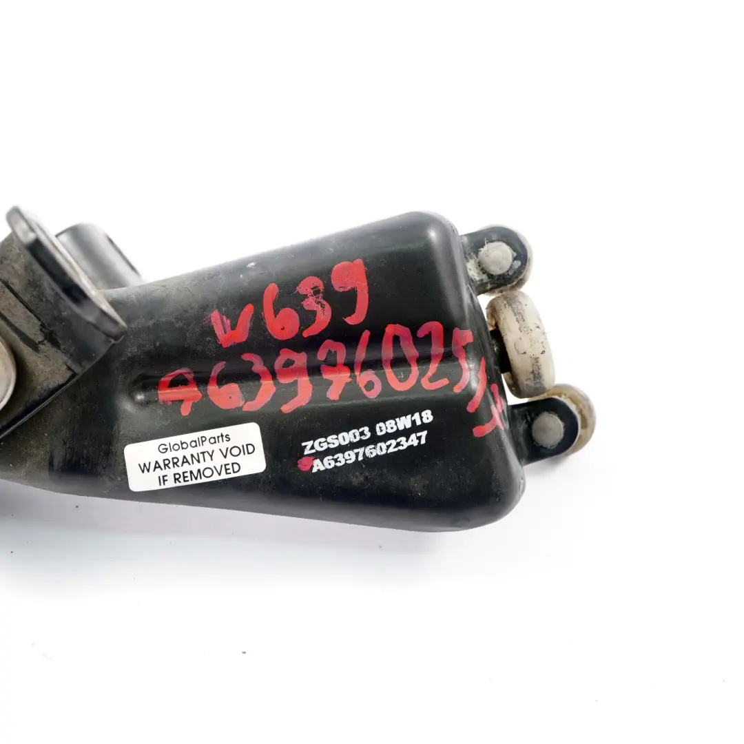 Sliding Door Centre Right O/S Roller Pulley Hinge A6397602347 to Mercedes W639 Rear with Part number A6397602547 Mercedes W639 Rear Sliding Door Centre Right O/S Roller Pulley Hinge A6397602347 - SKU A6397602547 - Part number A6397602547