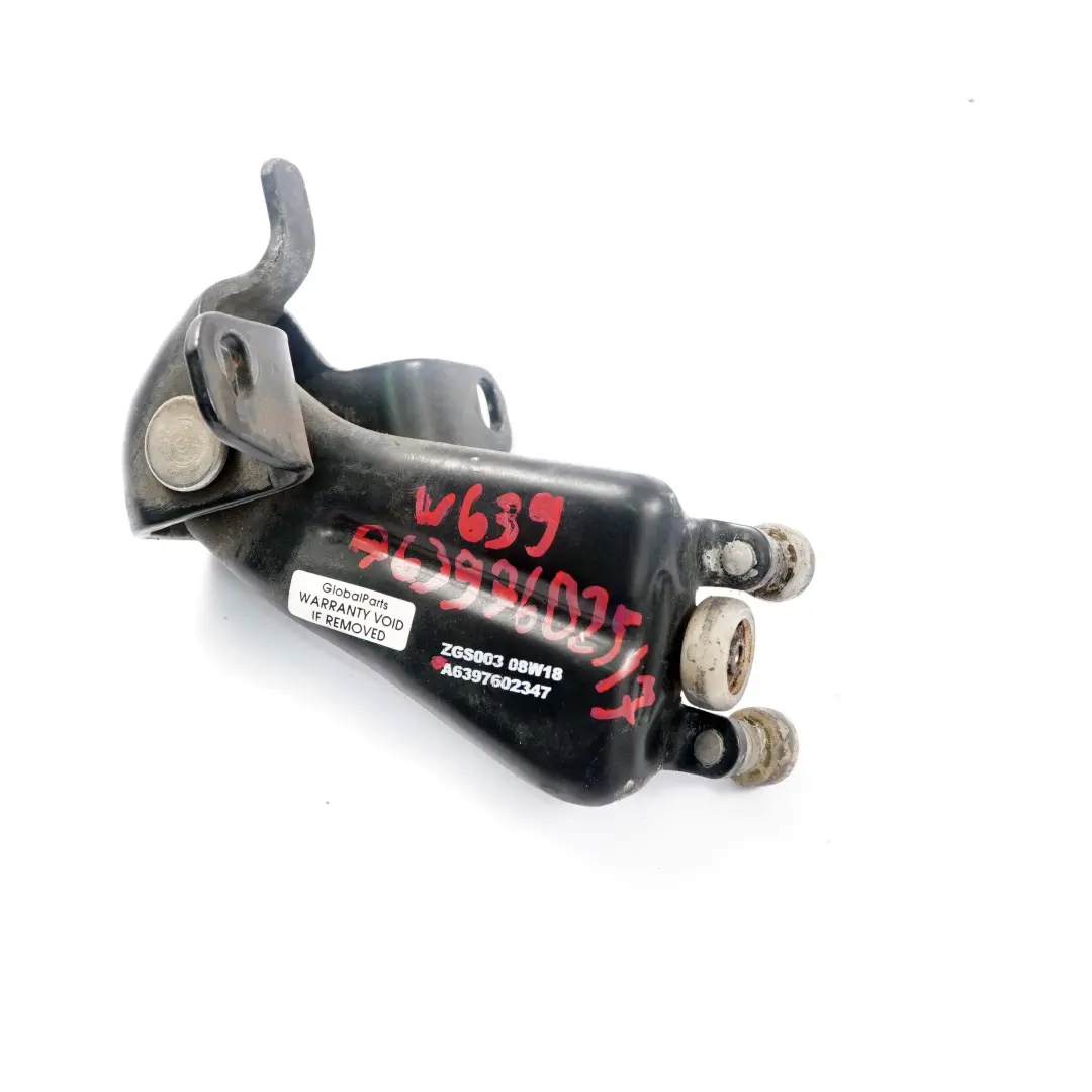 Mercedes W639 Porte coulissante arriere Charniere centrale droite poulie rouleau - SKU A6397602547 - Numéro de pièce A6397602547