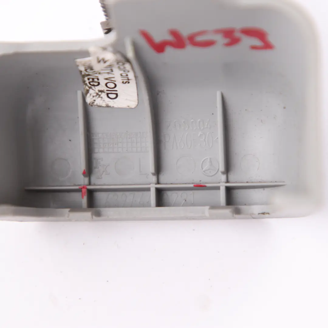 Tapa Embellecedor Panel Superior Izquierdo Gris Orion para Mercedes W639 con número de pieza A6397660291 Mercedes W639 Tapa Embellecedor Panel Superior Izquierdo Gris Orion - SKU A6397660291 - Número de pieza A6397660291