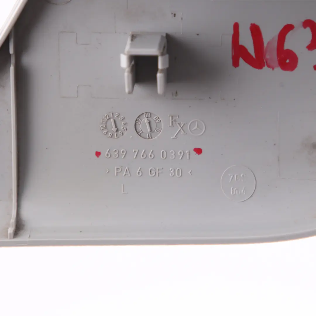 Mercedes Vito Viano W639 Dashboard Trim Cover Panel Front Grey - SKU A6397660391 - Part number A6397660391