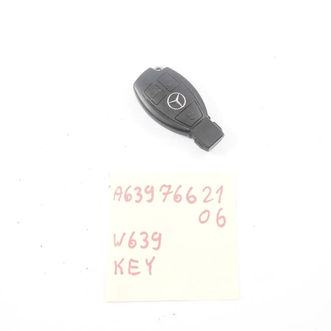  Chiave Remota Mercedes W639 Vito Viano Radio Alarm Fob Button - SKU A6397662106 - Numero di parte A6397662106