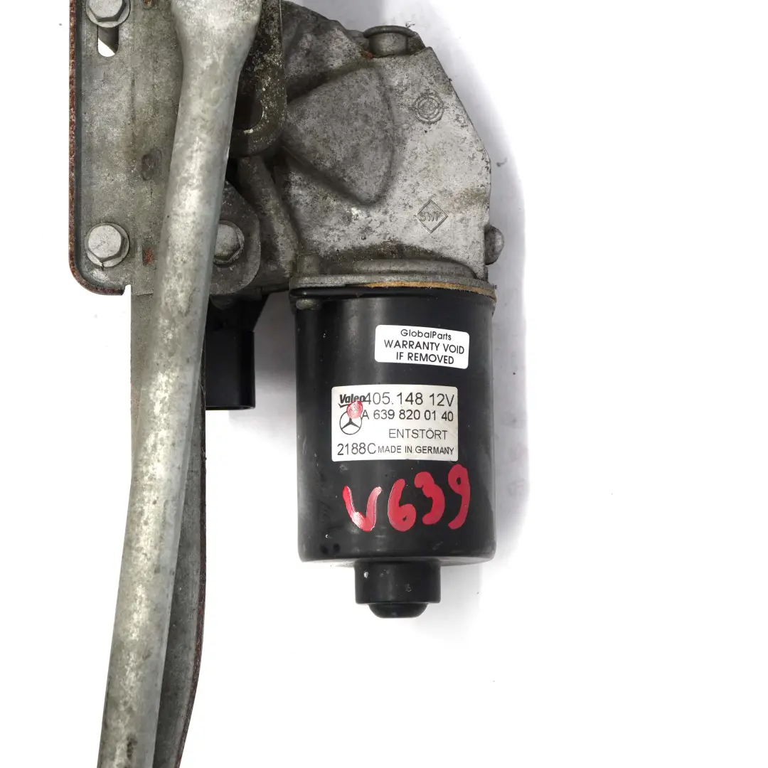 Mercedes Vito W639 Motor Limpiaparabrisas Delantero Sistema Enlace - SKU A6398200040-1 - Número de pieza A6398200040