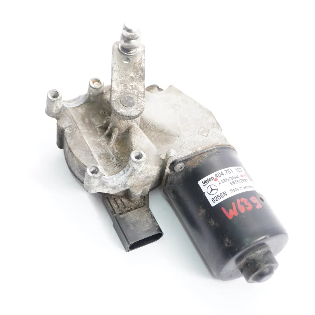 Motore Tergicristallo azionamento sistema parabrezza per Mercedes Vito W639 con numero di parte A6398200040 Mercedes Vito W639 Motore Tergicristallo azionamento sistema parabrezza - SKU A6398200040-1 - Numero di parte A6398200040