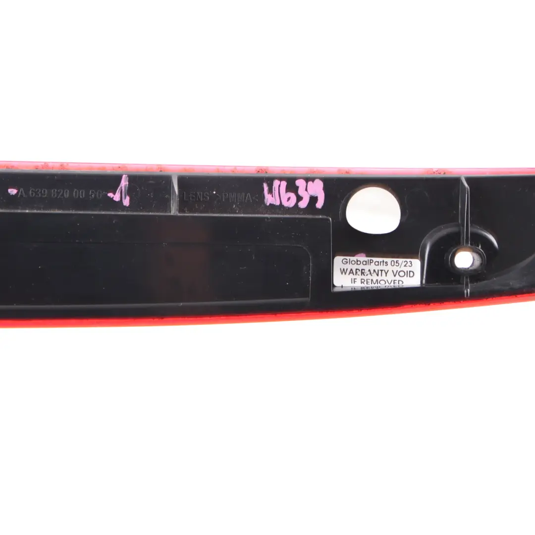 Mercedes Vito Viano W639 Luz adicional de freno trasera - SKU A6398200056-1 - Número de pieza A6398200056