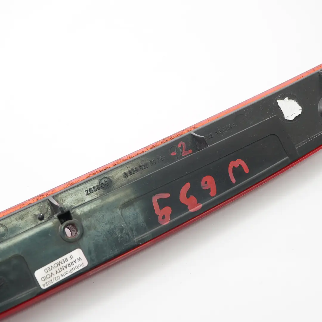  Mercedes-Benz Vito Viano W639 Rear Additional Stoplamp Brake Lamp - SKU A6398200056-2 - Part number A6398200056