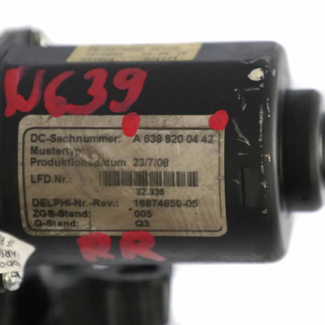 Actuador motor puerta corredera lateral derecha para Mercedes W639 con número de pieza A6398200442 Mercedes W639 Actuador motor puerta corredera lateral derecha - SKU A6398200442 - Número de pieza A6398200442