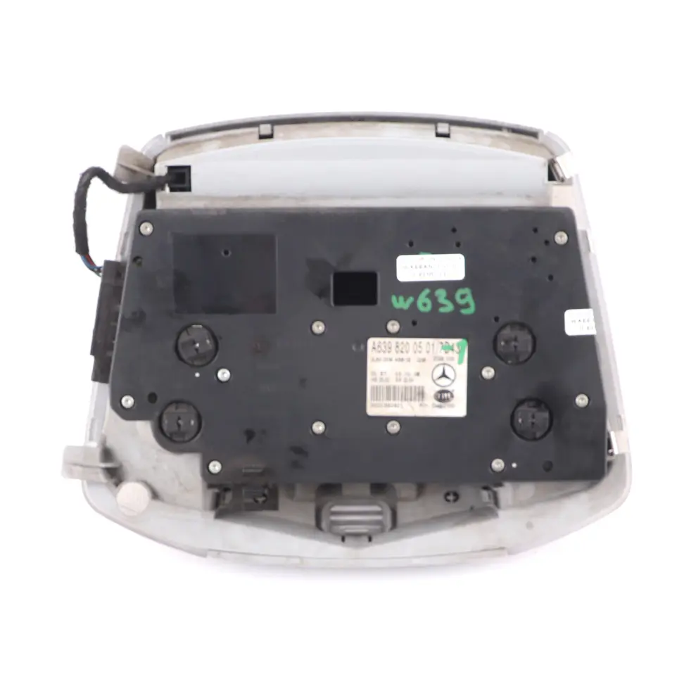 Roof Light Interior Front Lamp Switch Panel Grey to Mercedes Vito W639 with Part number A6398200501 Mercedes Vito W639 Roof Light Interior Front Lamp Switch Panel Grey - SKU A6398200501-1 - Part number A6398200501