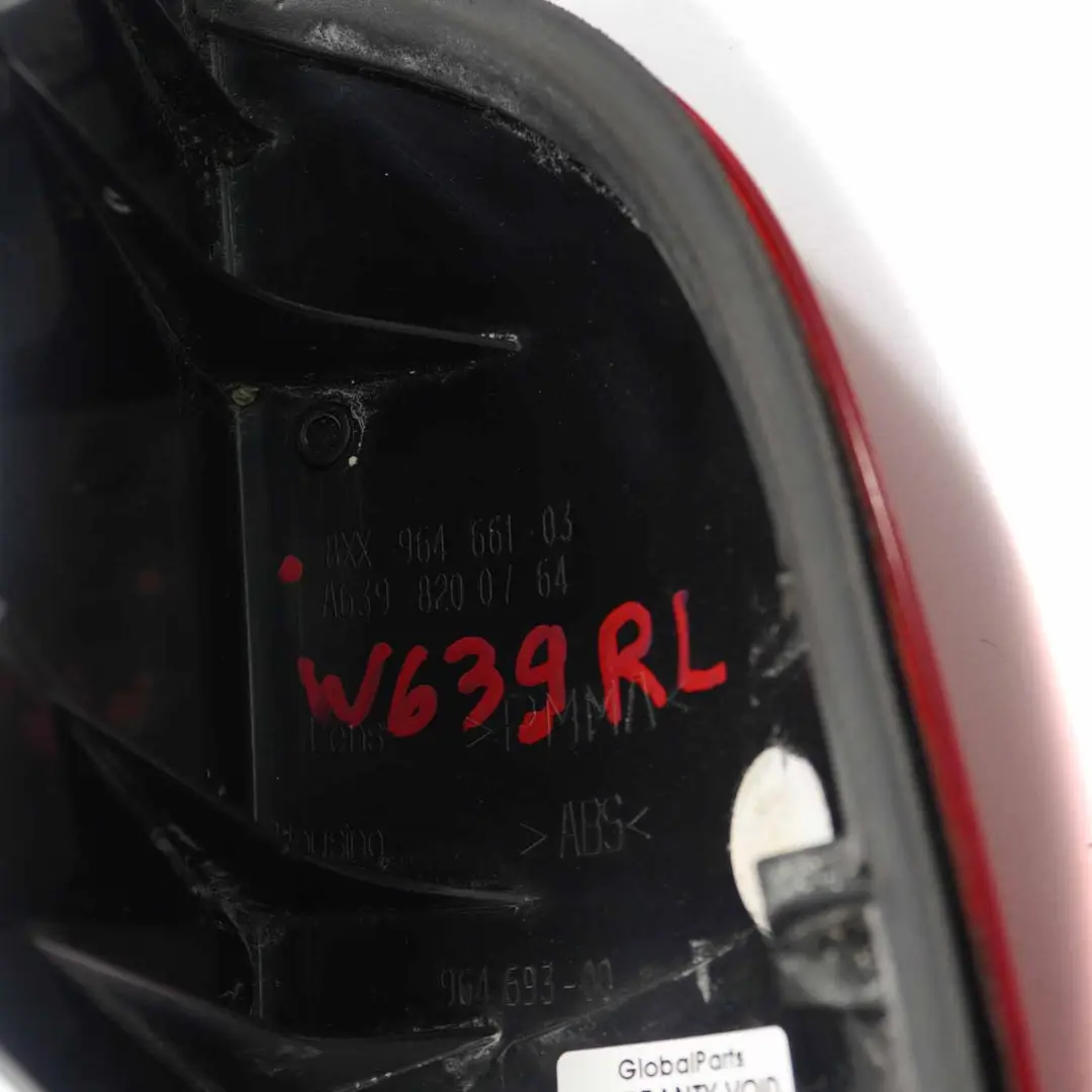 Mercedes Vito W639 Lampa Odblask Lewy Tył Tylna - SKU A6398200764 - Numer Części A6398200764