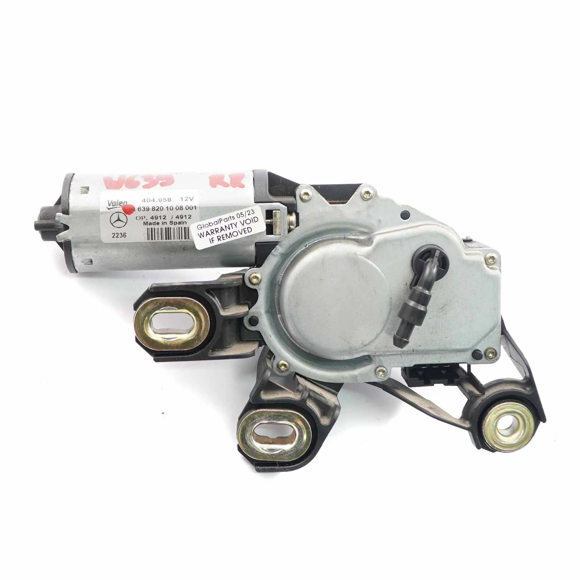 Mercedes Vito W639 Motor limpiaparabrisas Puerta Trasera Derecha A6398201008
