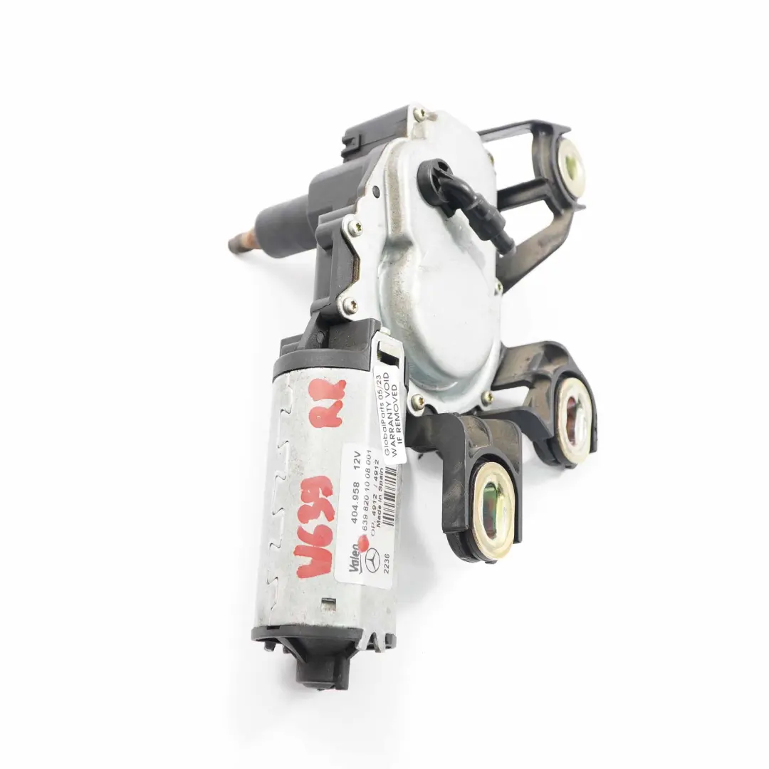 limpiaparabrisas Puerta Trasera Derecha para Mercedes Vito W639 Motor con número de pieza A6398201008 Mercedes Vito W639 Motor limpiaparabrisas Puerta Trasera Derecha - SKU A6398201008 - Número de pieza A6398201008