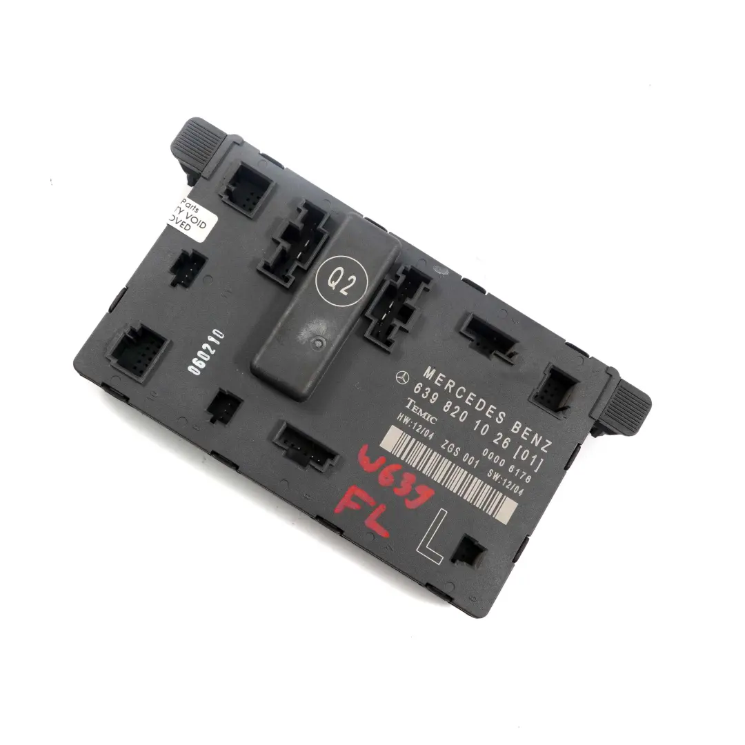 Tür Vorne Links Steuergerät Modul ECU für Mercedes Vito W639 mit Teilenummer A6398201026 Mercedes Vito W639 Tür Vorne Links Steuergerät Modul ECU - SKU A6398201026 - Teilenummer A6398201026