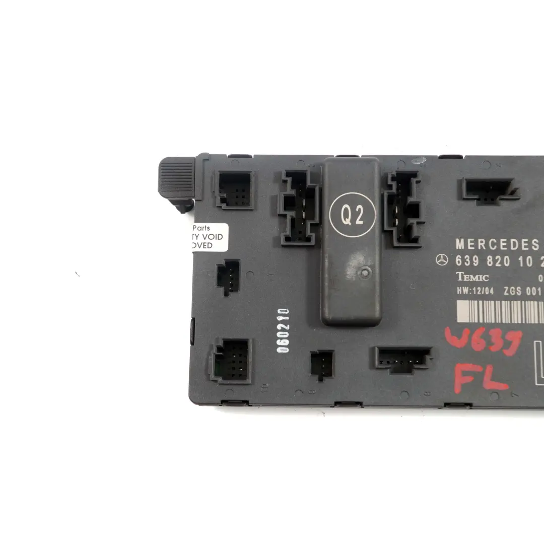 Mercedes Vito W639 Door Front Left N/S Control Unit Module ECU - SKU A6398201026 - Part number A6398201026