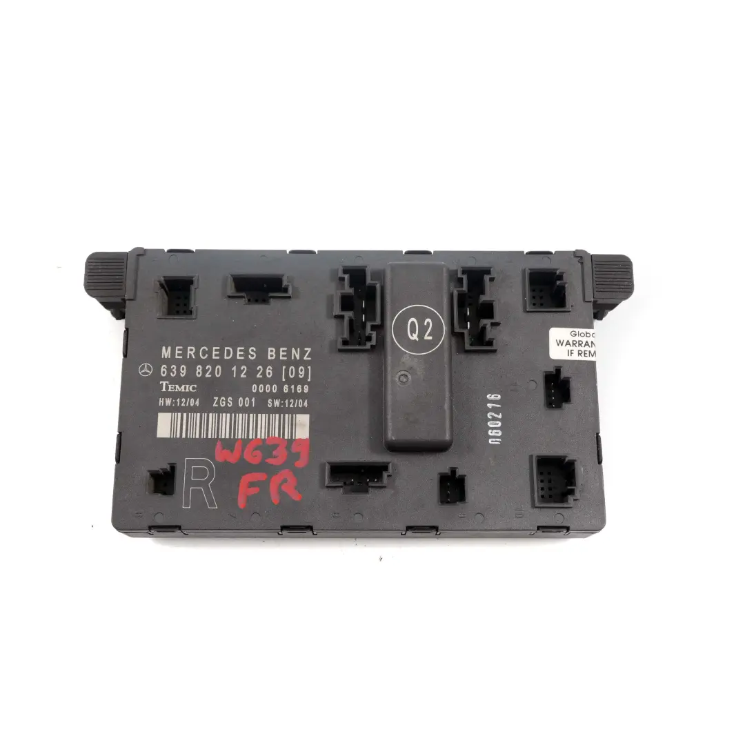 Moduł Sterownik Drzwi Przód do MERCEDES Vito W639 o numerze A6398201226 MERCEDES Vito W639 Moduł Sterownik Drzwi Przód - SKU A6398201226 - Numer Części A6398201226