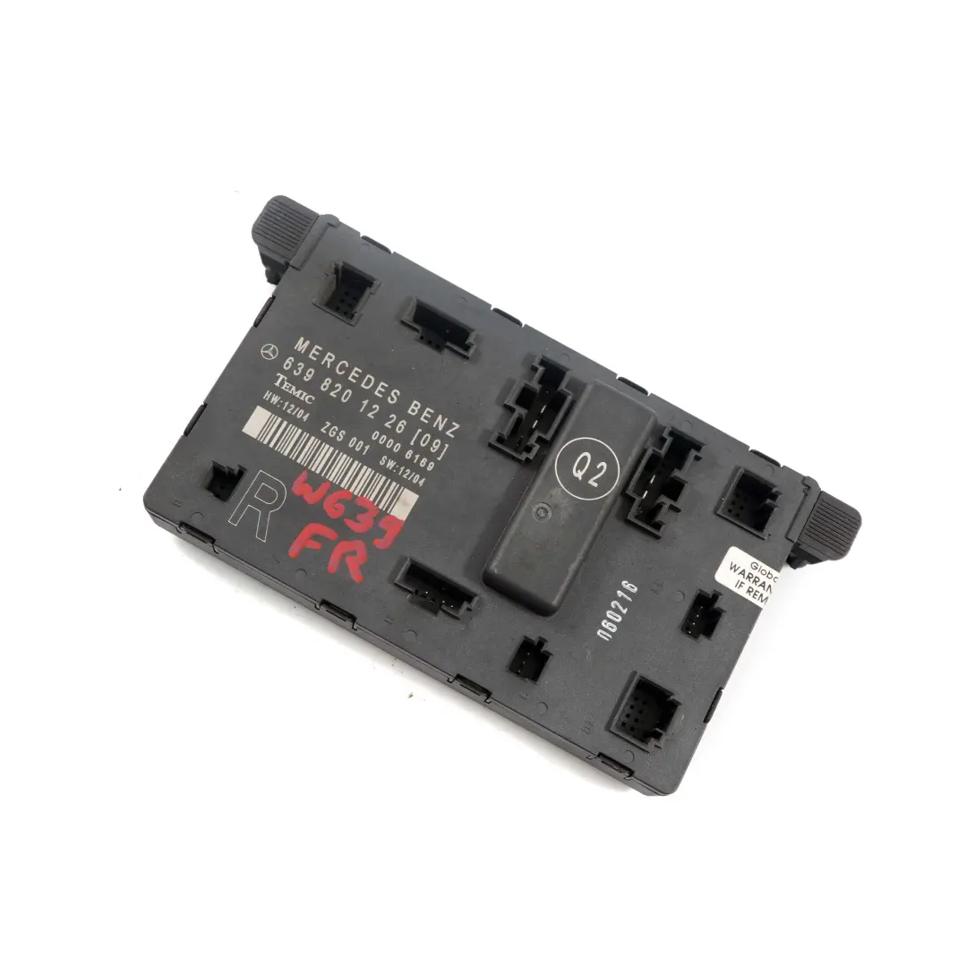 Mercedes Vito W639 Door Front Right O/S Control Unit Module ECU - SKU A6398201226 - Part number A6398201226