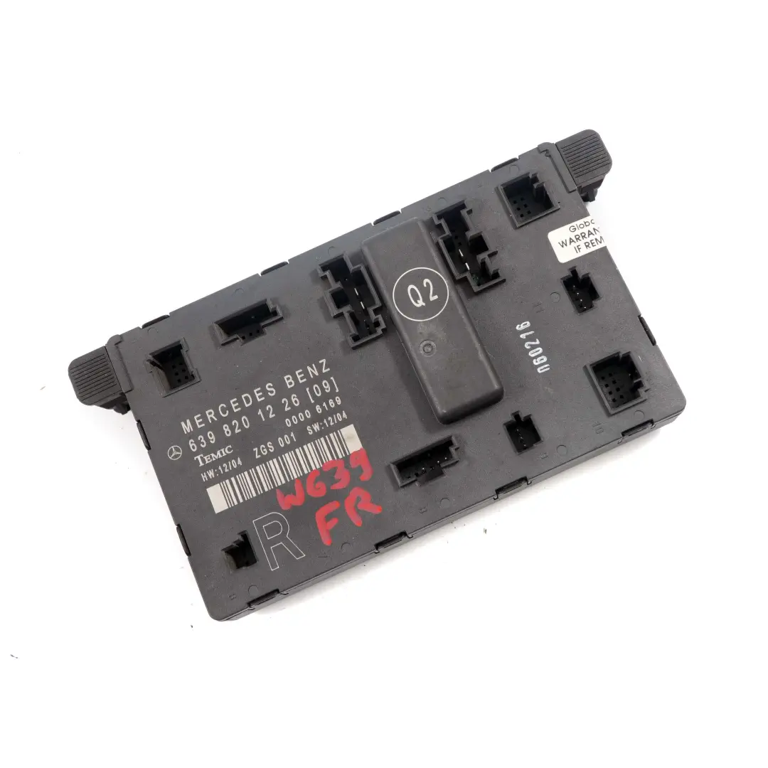 Mercedes Vito W639 Door Front Right O/S Control Unit Module ECU - SKU A6398201226 - Part number A6398201226