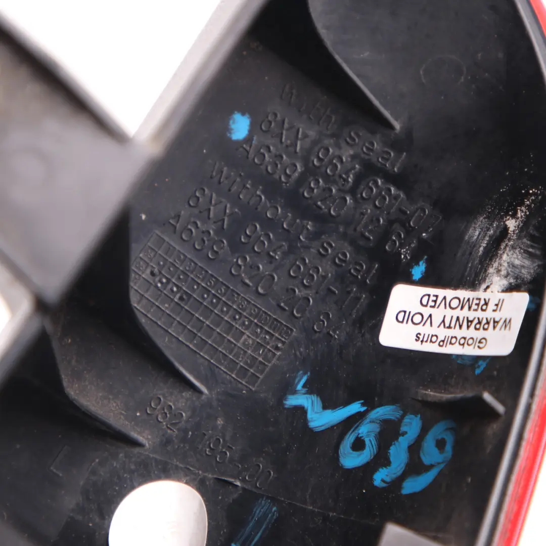 Lamp Reflector Mercedes W639 Vito Rear Left N/S Door Reflection to with Part number A6398201264 Lamp Reflector Mercedes W639 Vito Rear Left N/S Door Reflection - SKU A6398201264 - Part number A6398201264