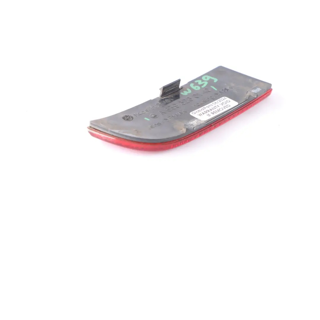 Mercedes Vito W639 Lamp Reflector Rear Right O/S Bumper Reflection - SKU A6398260140 - Part number A6398260140