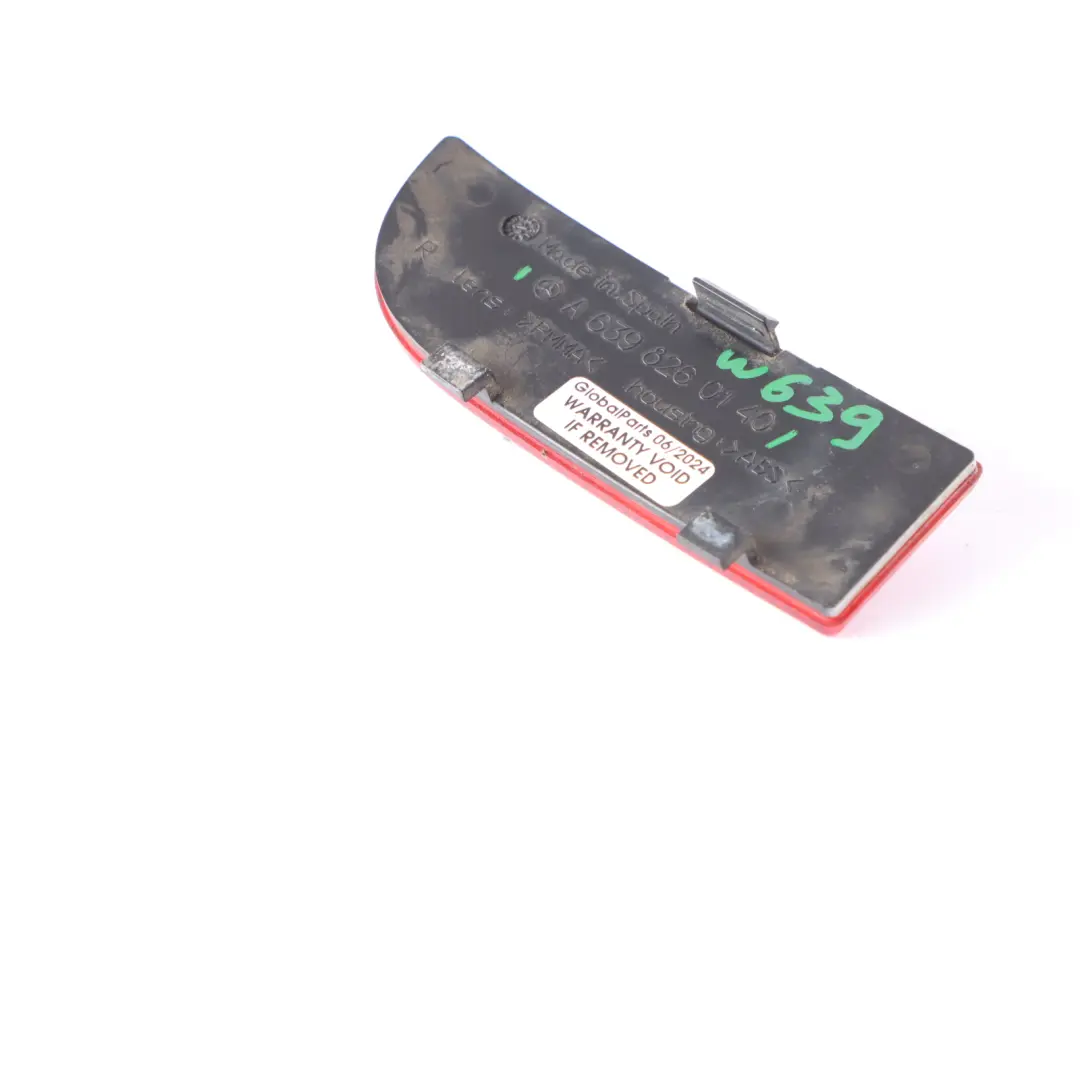 Mercedes Vito W639 Lamp Reflector Rear Right O/S Bumper Reflection - SKU A6398260140 - Part number A6398260140