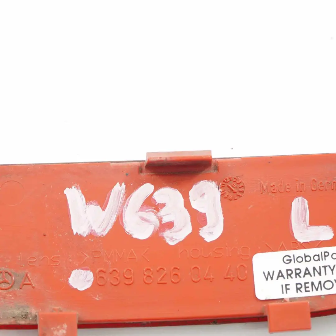 Odblask Zderzaka Lewy Tył do Mercedes W639 Vito o numerze A6398260440 Mercedes W639 Vito Odblask Zderzaka Lewy Tył - SKU A6398260440 - Numer Części A6398260440