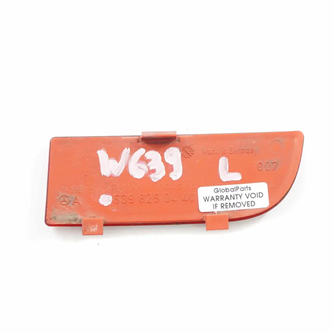 Left N/S Bumper Reflection Lamp Reflector Mercedes W639 Vito Rear - SKU A6398260440 - Part number A6398260440