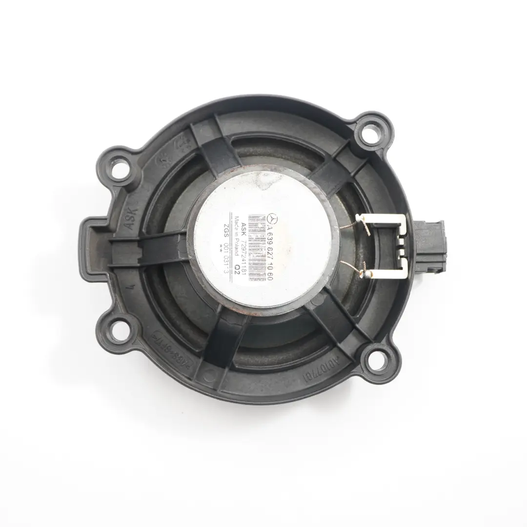 Mercedes-Benz Vito W639 Puerta Delantera Izquierda Derecha Altavoz para con número de pieza A6398271060 Mercedes-Benz Vito W639 Puerta Delantera Izquierda Derecha Altavoz - SKU A6398271060 - Número de pieza A6398271060