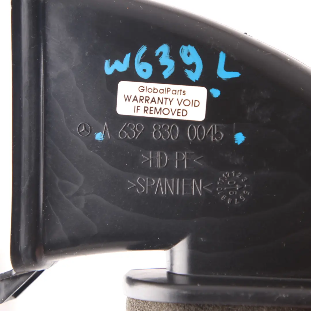 Mercedes Vito Viano W639 Lüftungskanal Entfroster Verkleidung links - SKU A6398300045-1 - Teilenummer A6398300045