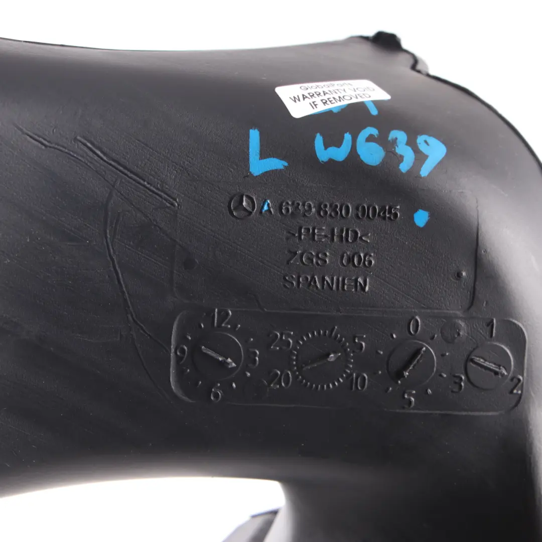 Lüftungskanal Entfroster Trim Links für Mercedes Vito Viano W639 mit Teilenummer A6398300045 Mercedes Vito Viano W639 Lüftungskanal Entfroster Trim Links - SKU A6398300045 - Teilenummer A6398300045