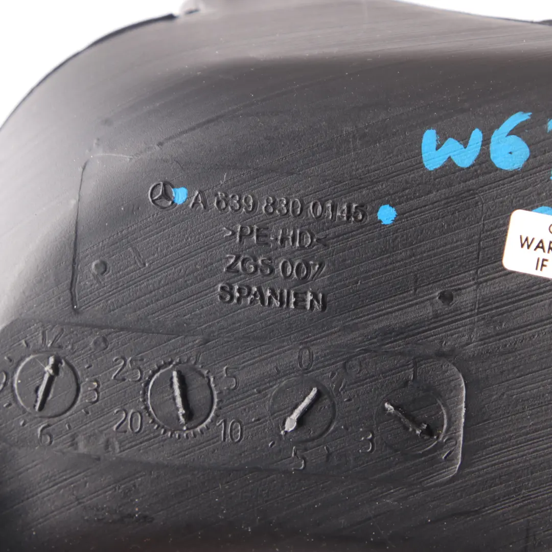 Kanał Nawiewu Wnętrza Prawy do Mercedes Vito Viano W639 o numerze A6398300145 Mercedes Vito Viano W639 Kanał Nawiewu Wnętrza Prawy - SKU A6398300145-1 - Numer Części A6398300145