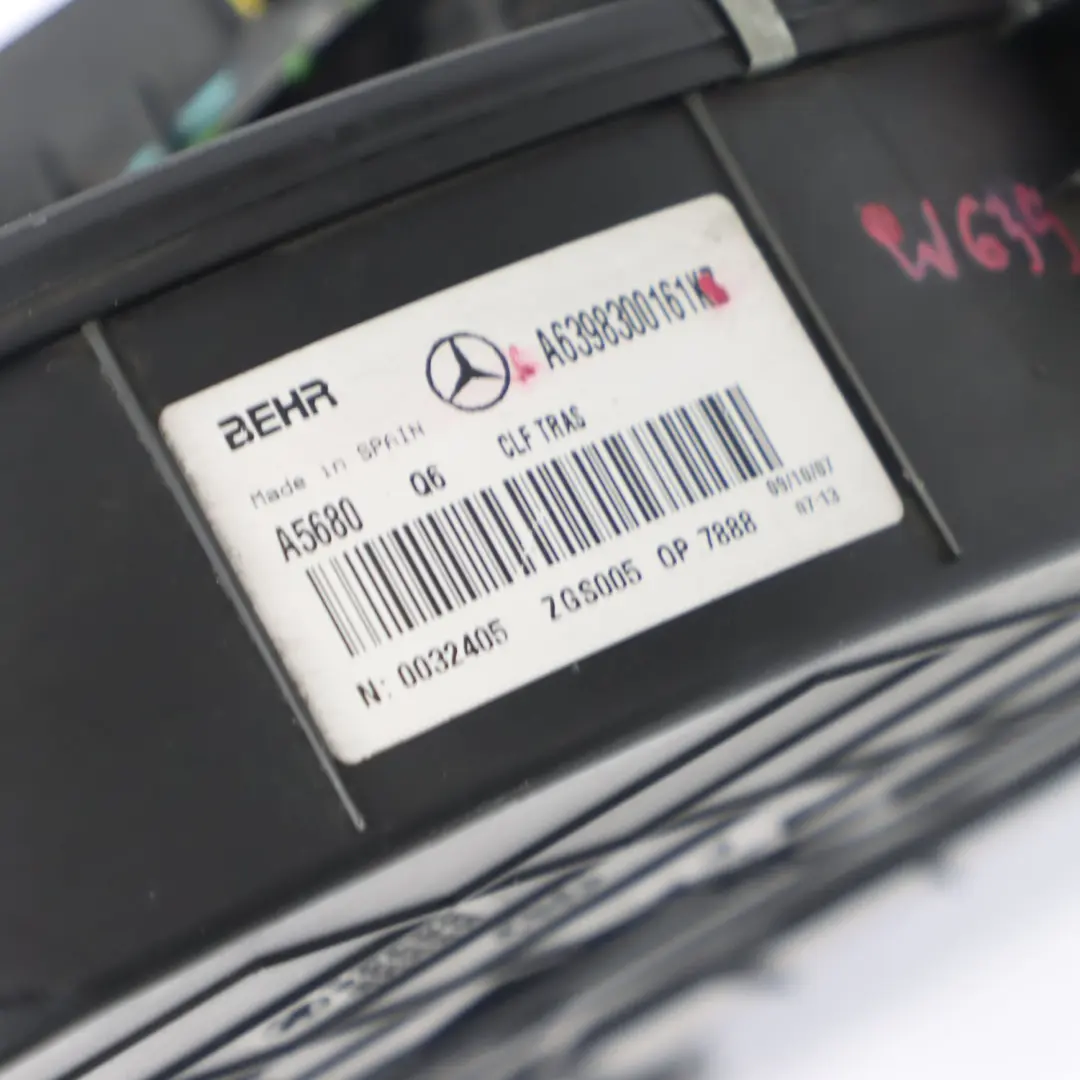 Gebläse Mercedes Vito W639 Heizung Gebläse Hinten Lüftergehäuse für mit Teilenummer A6398300161 Gebläse Mercedes Vito W639 Heizung Gebläse Hinten Lüftergehäuse - SKU A6398300161 - Teilenummer A6398300161