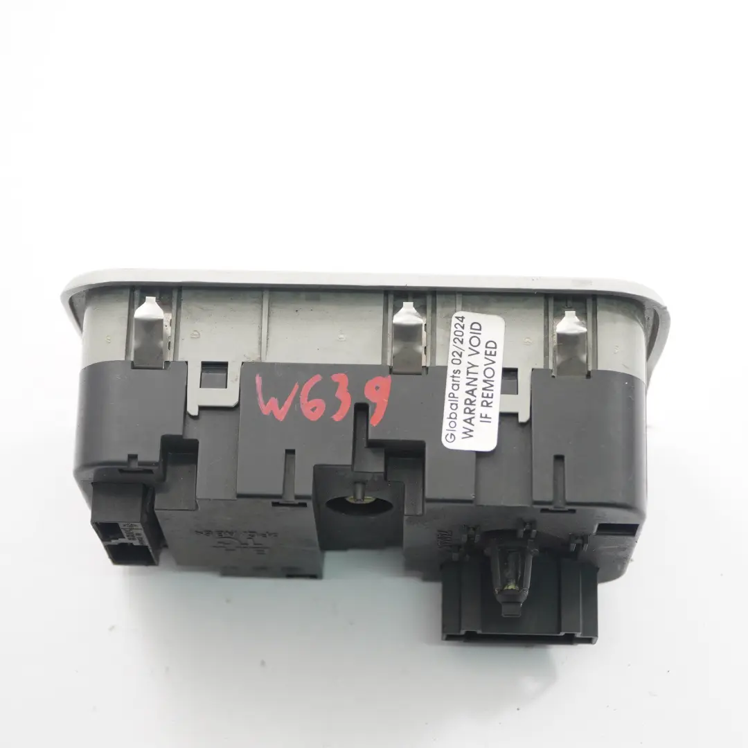 Mercedes Vito W639 Rear Climate Control Switch Panel Air Con Unit - SKU A6398300685 - Part number A6398300685
