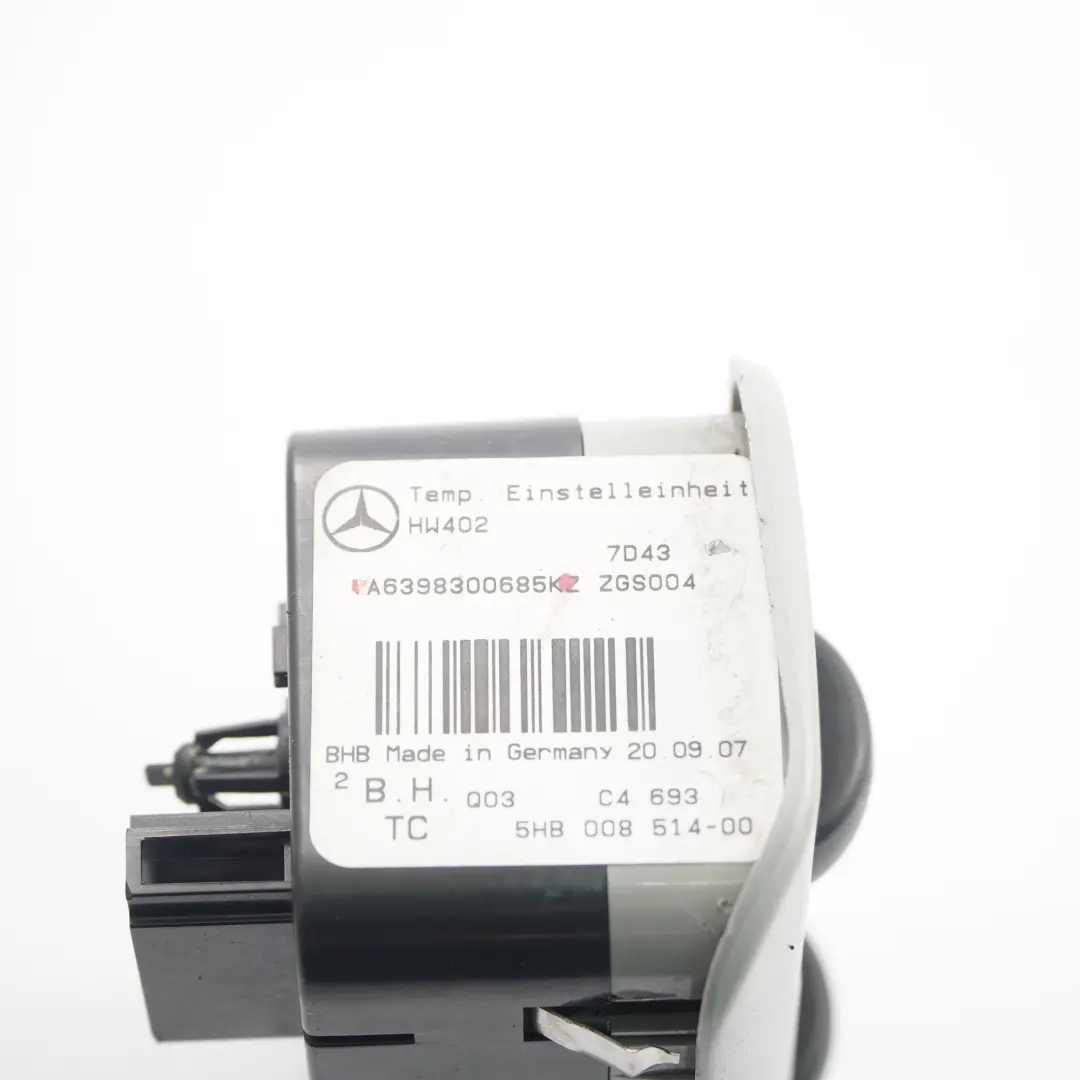 Pannello Climatizzatore Posteriore Modulo per Mercedes Vito W639 con numero di parte A6398300685 Mercedes Vito W639 Pannello Climatizzatore Posteriore Modulo - SKU A6398300685 - Numero di parte A6398300685