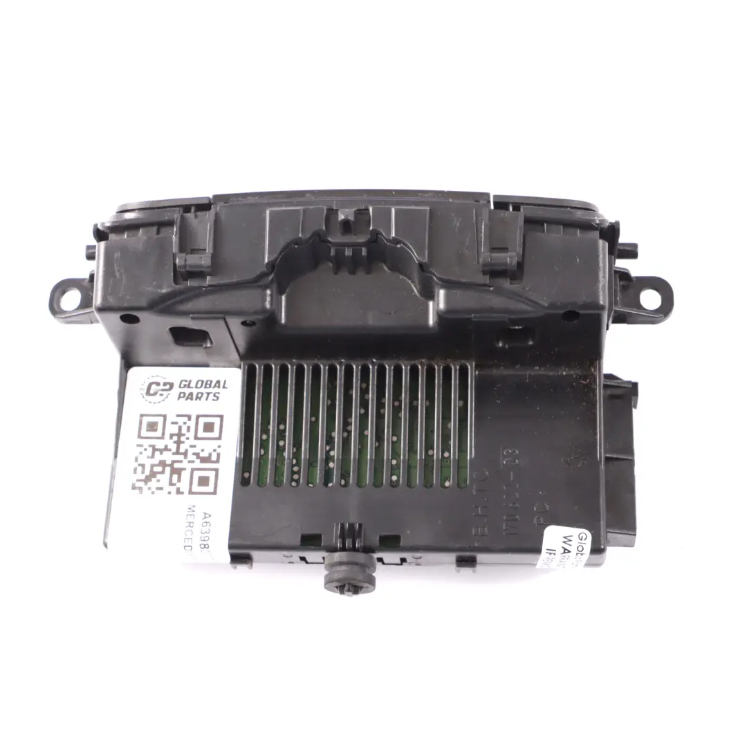 Mercedes Vito W639 Rear Climate Heater Control Unit Switch Panel - SKU A6398301785 - Part number A6398301785