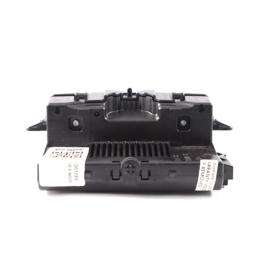 Mercedes Vito W639 Rear Climate Heater Control Unit Switch Panel - SKU A6398301785 - Part number A6398301785