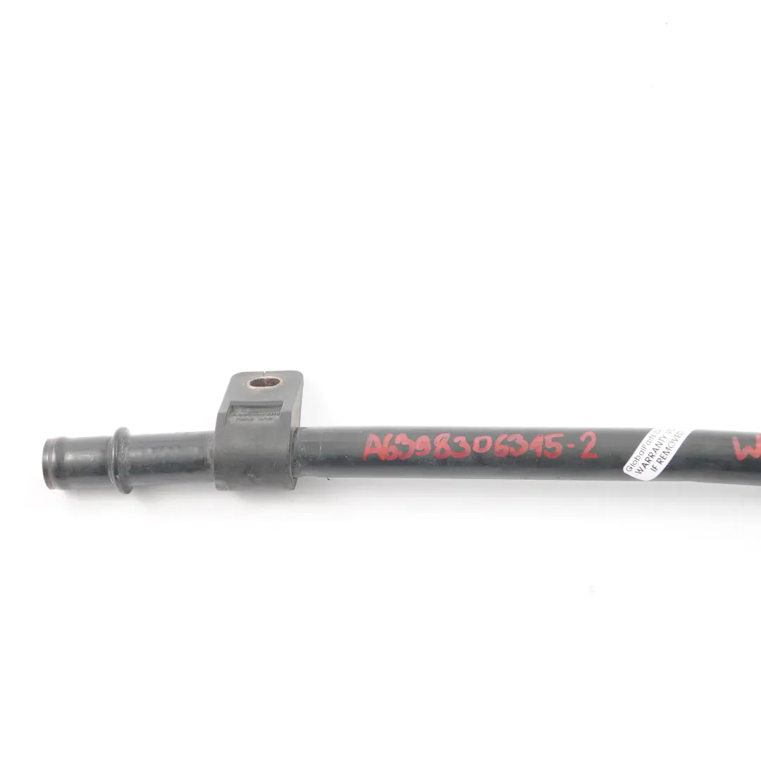 Tuyau de chauffage Mercedes Vito W639 Tuyau de retour liquide Diesel  - SKU A6398306315-2 - Numéro de pièce A6398306315