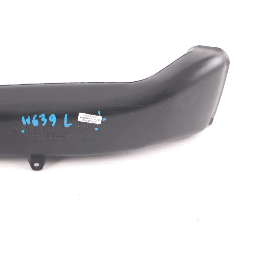 Mercedes Vito W639 Conduit d'air Canal d'air Tuyau d'évent Gauche - SKU A6398310245 - Numéro de pièce A6398310245