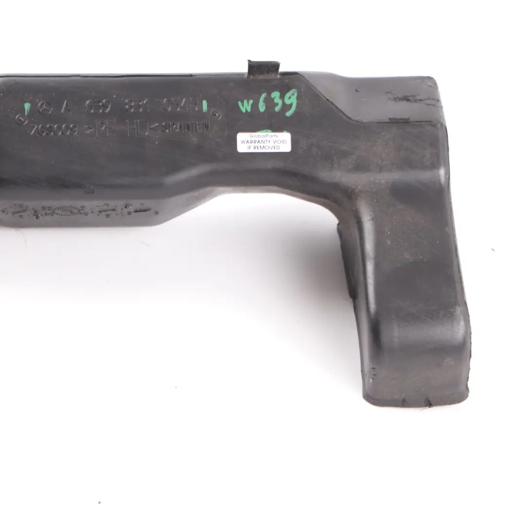 Mercedes Vito W639 Condotto d'aria Guida Tubo flessibile Diritto - SKU A6398310545 - Numero di parte A6398310545