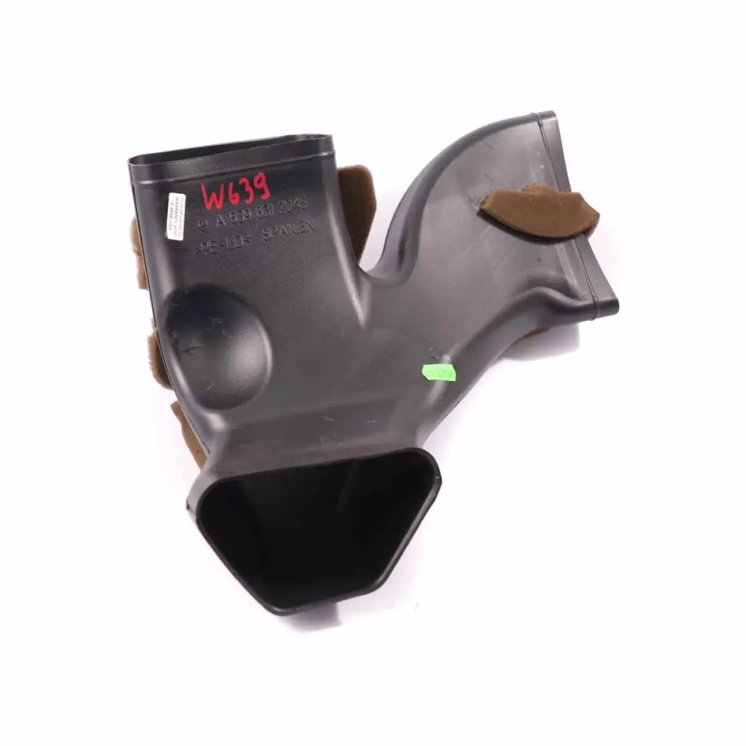 condizionata Condotto d'aria Tubo posteriore per Mercedes W639 Aria con numero di parte A6398312045 Mercedes W639 Aria condizionata Condotto d'aria Tubo posteriore - SKU A6398312045 - Numero di parte A6398312045