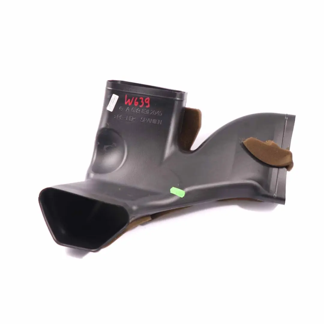 Conduit d'air Tube canalisation arrière pour Mercedes Vito Viano W639 à propos du numéro de pièce A6398312045 Mercedes Vito Viano W639 Conduit d'air Tube canalisation arrière - SKU A6398312045 - Numéro de pièce A6398312045