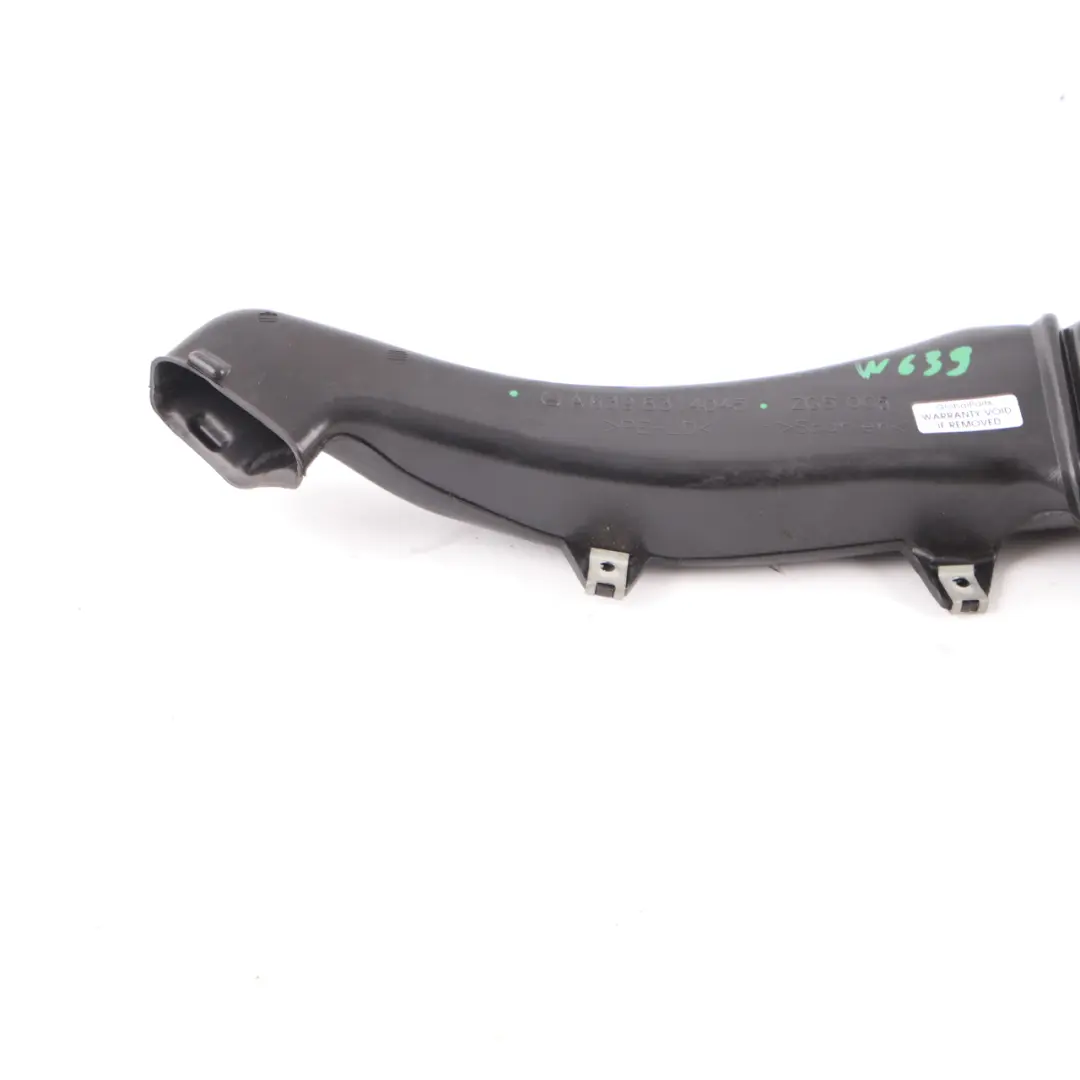 Mercedes Vito W639 Air Intake Duct Hose Pipe Right O/S Channel - SKU A6398314045 - Part number A6398314045