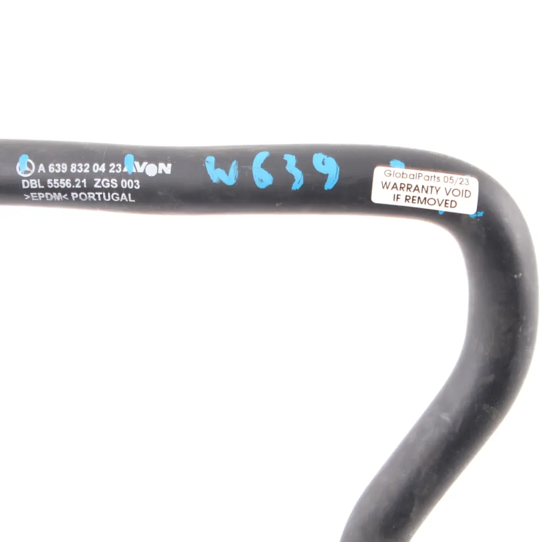 Przewód Wąż Rura Wody do Mercedes Vito Viano W639 o numerze A6398320423 Mercedes Vito Viano W639 Przewód Wąż Rura Wody - SKU A6398320423 - Numer Części A6398320423