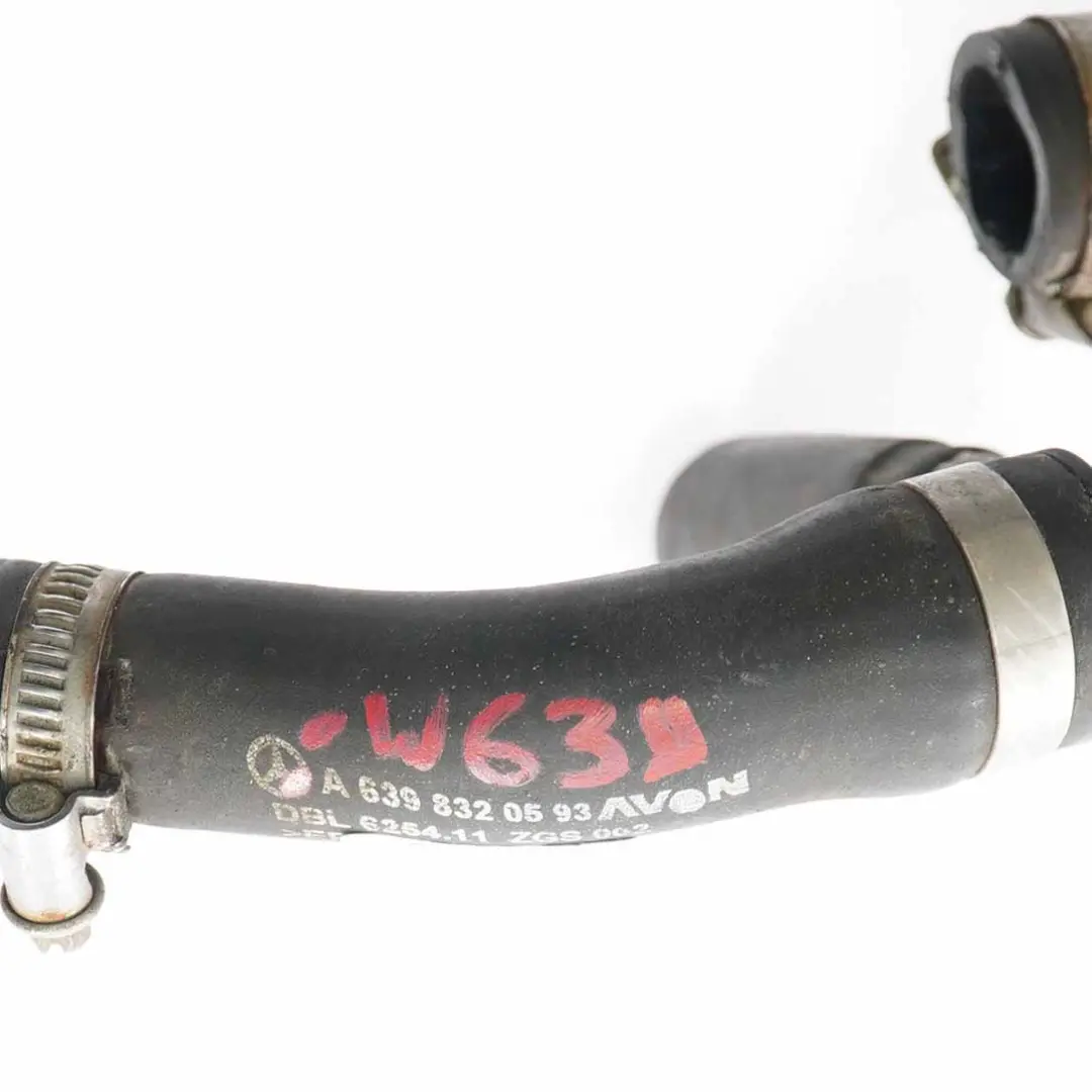 OM646 Water Coolant Hose Return Pipe Line to Mercedes Vito Viano W639 with Part number A6398320593 Mercedes Vito Viano W639 OM646 Water Coolant Hose Return Pipe Line - SKU A6398320593 - Part number A6398320593