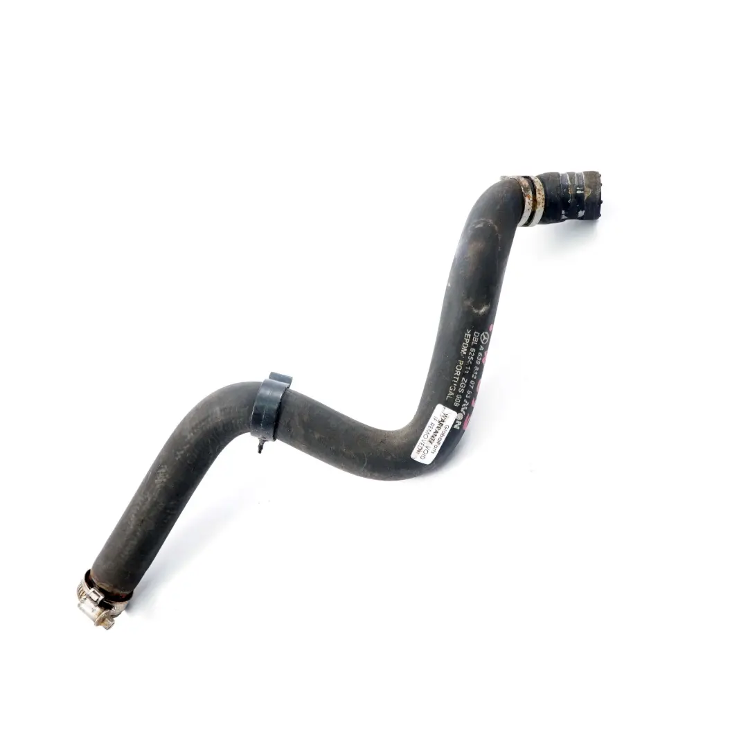 OM646 Tuyau de retour du liquide de refroidissement Mercedes Vito W639 - SKU A6398320793 - Numéro de pièce A6398320793