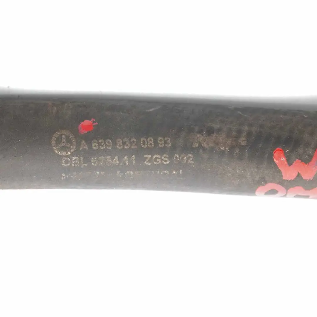 Water Hose Mercedes Vito W639 Cooling Radiator Coolant Pipe Hose to with Part number A6398320893 Water Hose Mercedes Vito W639 Cooling Radiator Coolant Pipe Hose - SKU A6398320893 - Part number A6398320893