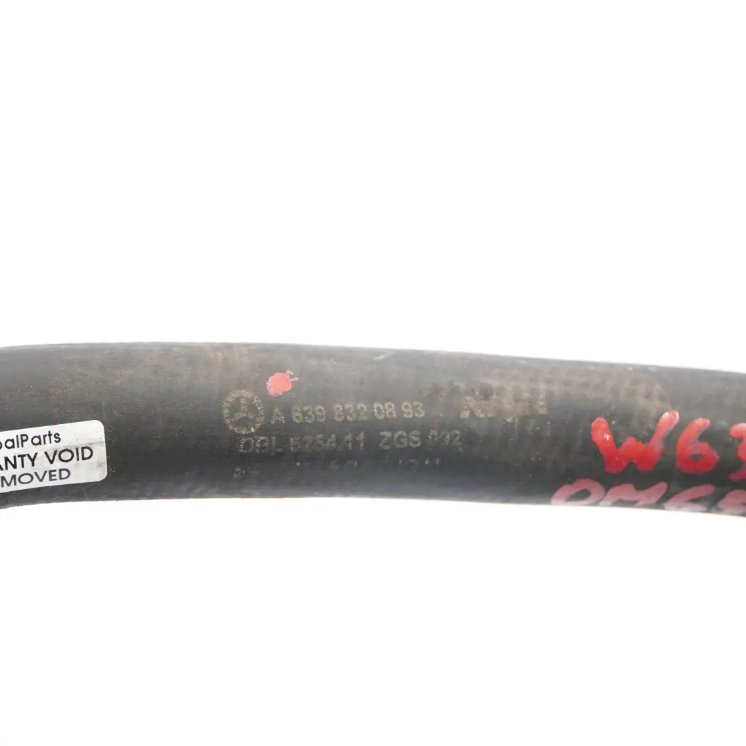  Water Hose Mercedes Vito W639 Cooling Radiator Coolant Pipe Hose - SKU A6398320893 - Part number A6398320893