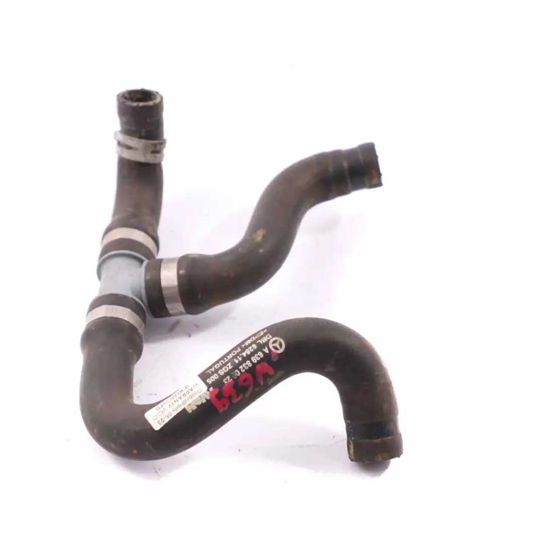 Mercedes Vito W639 OM646 Heat Exchanger Water Coolant Hose Pipe Line - SKU A6398320923 - Part number A6398320923