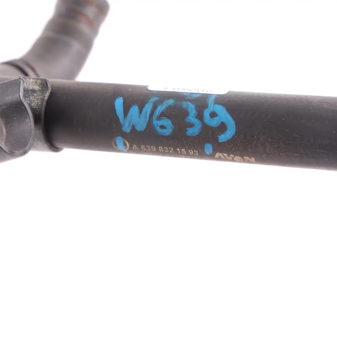 Heat Exchanger Hose Water Coolant Pipe Line to Mercedes Vito Viano W639 with Part number A6398321593 Mercedes Vito Viano W639 Heat Exchanger Hose Water Coolant Pipe Line - SKU A6398321593 - Part number A6398321593