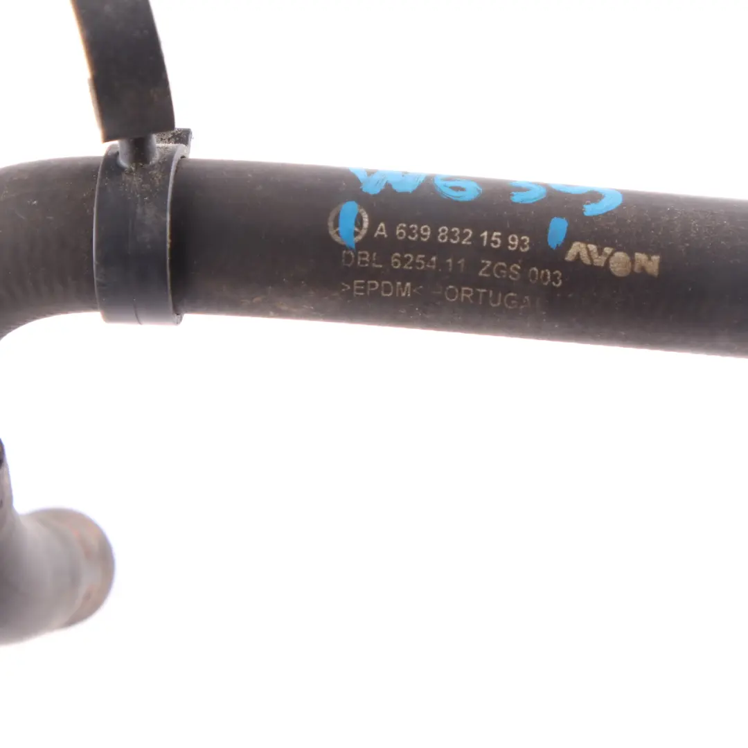 Mercedes Vito Viano W639 Heat Exchanger Hose Water Coolant Pipe Line - SKU A6398321593 - Part number A6398321593