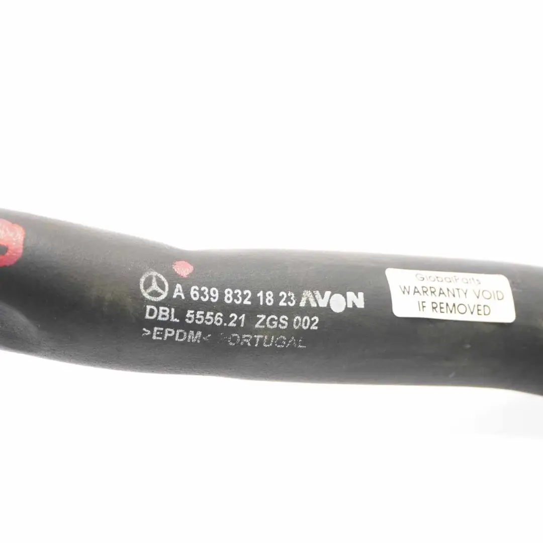 Mercedes Vito W639 Refrigeración Motor Radiador Manguera Tubo Agua - SKU A6398321823 - Número de pieza A6398321823