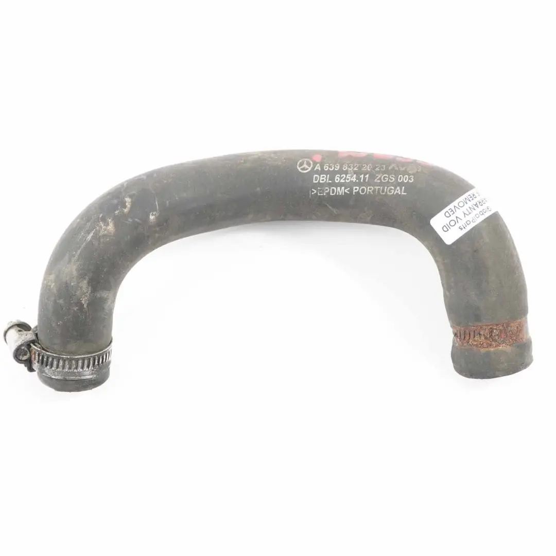 OM646 Manguera refrigerante Tubo agua Línea refrigeración para Mercedes Vito W639 con número de pieza A6398322023 Mercedes Vito W639 OM646 Manguera refrigerante Tubo agua Línea refrigeración - SKU A6398322023 - Número de pieza A6398322023